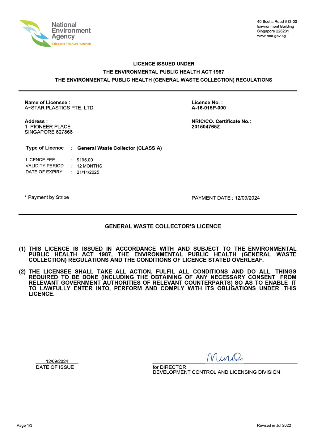 Licensed General Waste Collection (GWC)